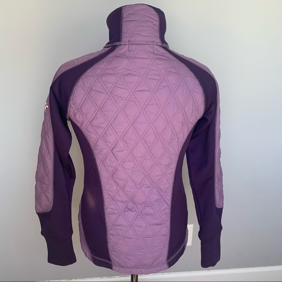 HORZE Quilted Purple Riding Jacket - Picture 5 of 7